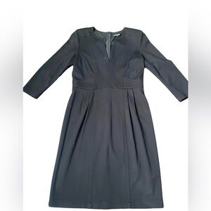 Nanette Lepore Valentine's Day Cocktail  Black Long Sleeve Dress Size 10